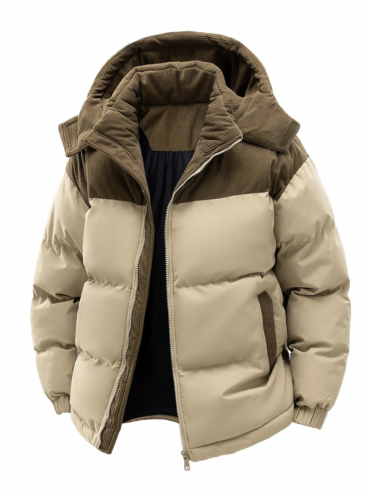 Chaqueta térmica con capucha para hombre