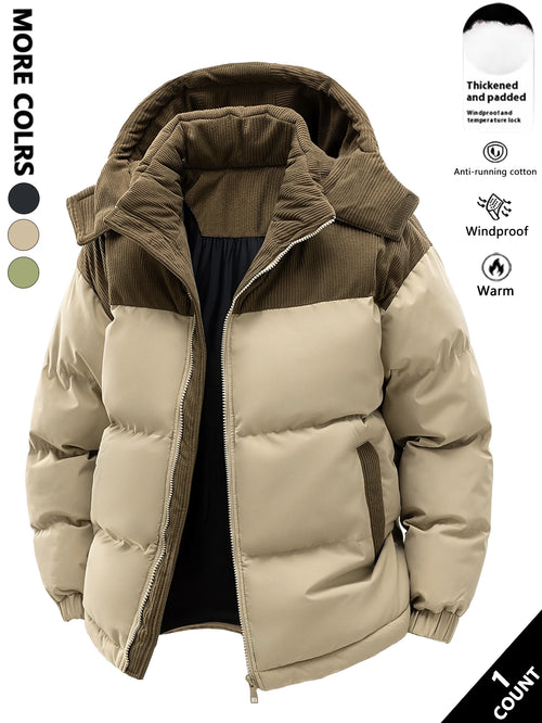 Chaqueta térmica con capucha para hombre